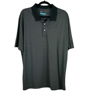 PGA Tour Men's Sporty Casual Short Sleeve Golf Polo Shirt XL Charcoal Grey